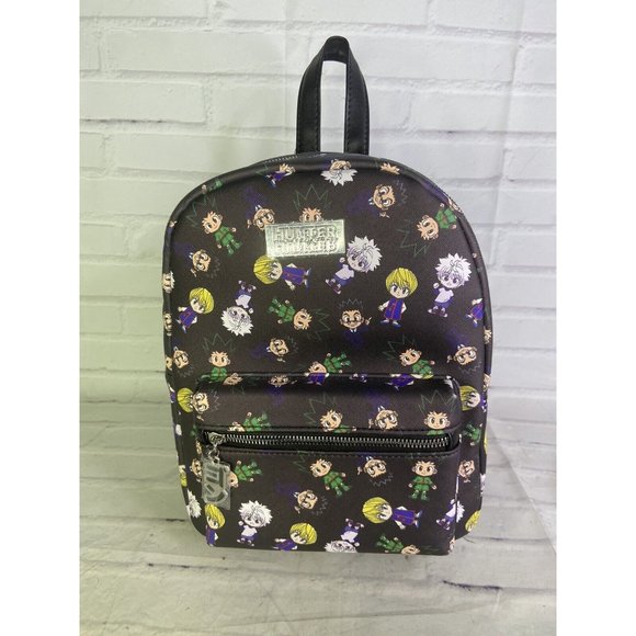 Hunter X Hunter Chibi Characters All Over Print Mini Backpack With Bag Charm NEW main image 8